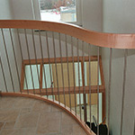 Geländertragende Treppe