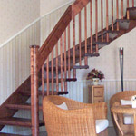 Geländertragende Treppe